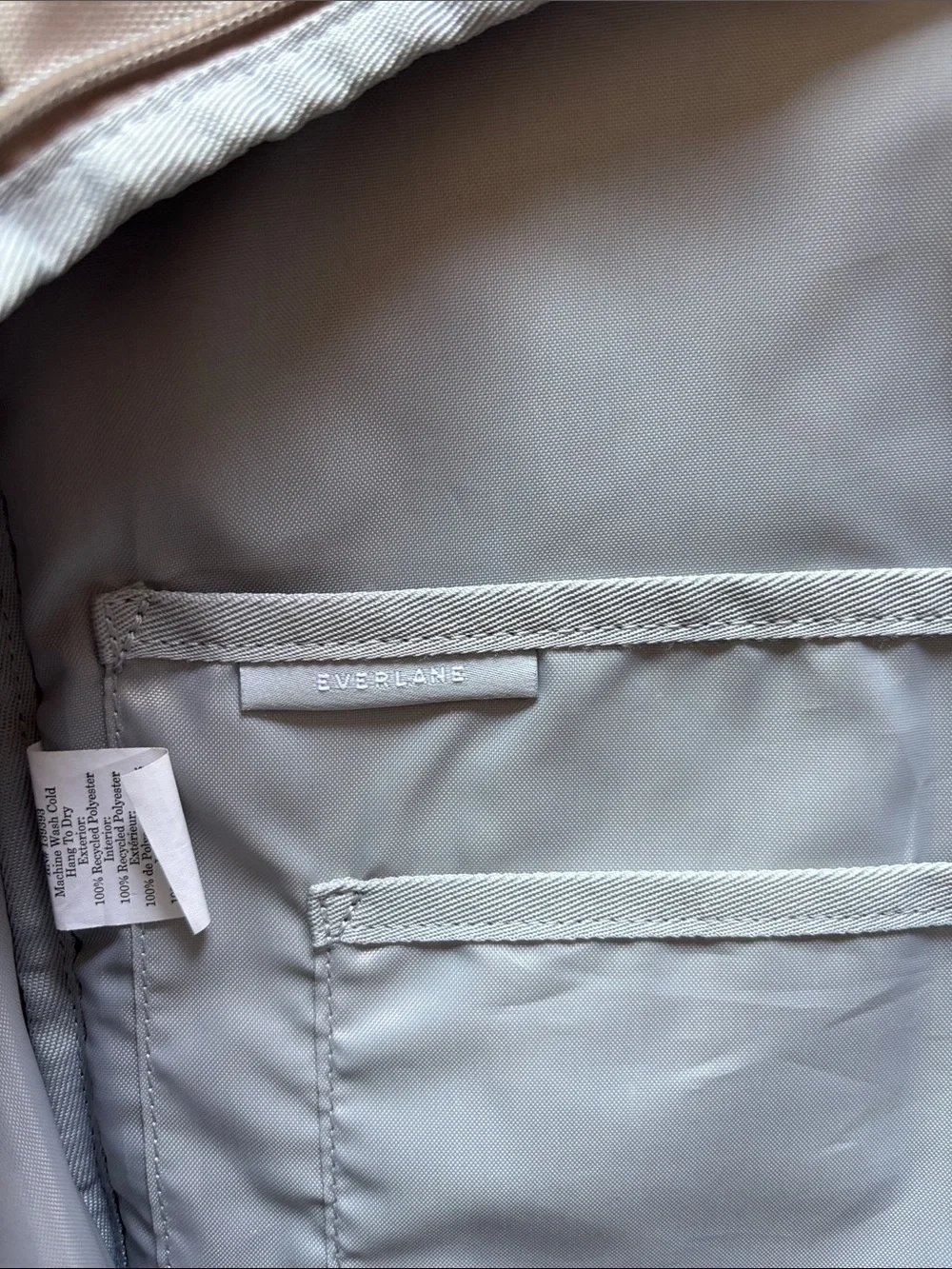 Everlane Light Beige Roll-Top Backpack
